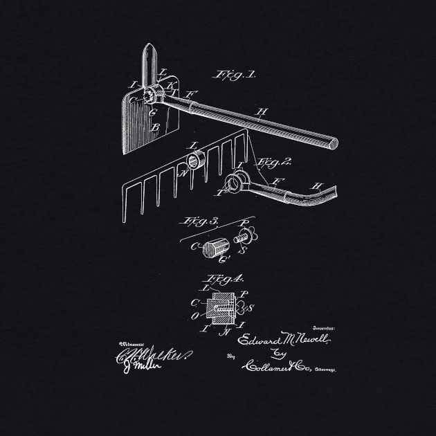 Agricultural Implement Vintage Patent Drawing by TheYoungDesigns